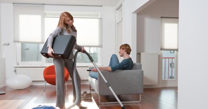 Čo robiť, ak váš manžel nechce pomáhať v domácnosti?