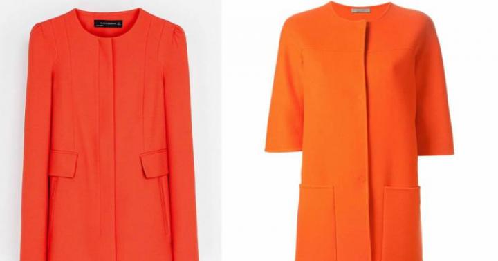 С чем носить оранжевые куртку или пальто?